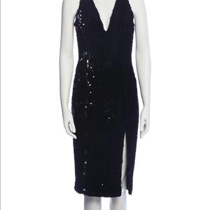 Black sequined jay godfrey dress